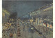 Art - Peinture - Camille Pissaro - Effet De Nuit : Le Boulevard Montmartre. 1897 - Night Effecf : Boulevard Montmartre - - Peintures & Tableaux