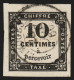 Timbres-Taxe N°2A, 10c Noir, Type II, Oblitéré Càd Limoges - SUPERBE - 1859-1959 Usados