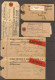 5 Pakket Etiketten Met Zegels N°320-321-423-528  Remboursement(Echantillon Sans Valeur) Bruxelles 25 IV 1940 Silly (Bas - Cartas & Documentos