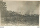 BURNING  FRENCH  AIRDROME AFTER ENEMY  ATTACK PHOTO ORIGINALE 10.50 X 7.50 CM REF 1 - Aviación