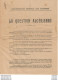 RARE CONFEDERATION GENERALE DES VIGNERONS LA QUESTION ALGERIENNE 1929 DOCUMENT 4 PAGES - Landbouw