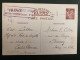 CP E IRIS 0,90 OBL.MEC.6 MARS 1941 CASABLANCA POSTES + Cachet SURTAXE AERIENNE+Victor CELTON Chef Mien "FORT DE SOUVILLE - 2. Weltkrieg 1939-1945