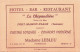 LA CHIPAUDIERE . Hôtel Bar Restaurant . FORT MAHON PLAGE . Madame LEBLEU . - Hotelsleutels (kaarten)