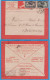 LETTRE PAR AVION DE 1924 - LIGNES AERIENNES LATECOERE FRANCE-MAROC-ALGERIE - CASABLANCA (MAROC) POUR BORDEAUX - Poste Aérienne