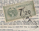 Connaissement De Suède Pour Bordeaux 1926 Timbre Valeur 7F20 - Briefe U. Dokumente