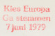 Meter Cover Netherlands 1979 Choose Europe - Go Vote 1979 - The Hague - European Community