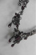 Delcampe - Vintage - Collier Style Princesse En Métal Argenté Serti Cristaux Strass Mauve Violet - Necklaces/Chains