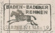 Postcard / Postmark Deutsches Reich / Germany 1930 Hore Racing Baden - Horses