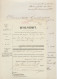 Haarlem 1867 Bevelschrift Declaratie Briefporten Haarlemmermeer - Other & Unclassified