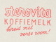 Meter Cover Netherlands 1960 Coffee Milk - Fresh Cream - Amsterdam - Altri & Non Classificati