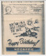 V-Mail To USA 1944 ( With Envelope ) Seabees - Happy Birthday - Fight - Guerre Mondiale (Seconde)