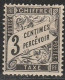 France Taxe N° 12 * Noir 3 C - 1859-1959 Nuevos
