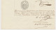 Fiscaal / Revenue - Droogstempel 50 C. - Doesborgh 1851 - Steuermarken