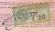 Connaissement D'Oslo Pour Bordeaux 1928 Timbre Valeur 7F20 - Storia Postale