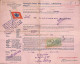 Connaissement D'Oslo Pour Bordeaux 1928 Timbre Valeur 7F20 - Lettres & Documents