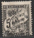 France Taxe N° 14 Noir 5 C - 1859-1959 Usados