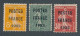 A-729: FRANCE: Préoblitérés N°36-37-38 (authenticité Non Garantie)    NSG - 1893-1947