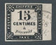 A-730: FRANCE: Taxe N°4 Obl, Bord De Feuille (aminci) - 1859-1959 Oblitérés