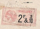 Connaissement De Marseille Pour Bordeaux 1920 Avec Timbre Valeur 2 F 2/10 Rose - Briefe U. Dokumente