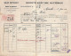 Connaissement De Marseille Pour Bordeaux 1920 Avec Timbre Valeur 2 F 2/10 Rose - Lettres & Documents