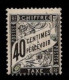 France Taxe N° 19 Noir 40 C - 1859-1959 Used