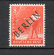 ALLEMAGNE BERLIN    N° 3   NEUF AVEC CHARNIERE   COTE 0.40€   ZONES AAS SURCHARGE NOIRE BERLIN - Unused Stamps