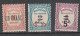 France Taxe N° 63 à 65** Série Compléte De 3 Valeurs - 1859-1959 Mint/hinged