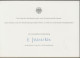 Bund: Minister Card - Ministerkarte Typ IV, Berlin Mi-Nr. 640: " 200. Geburtstag Karl Friedrich Schinkel "  X - Covers & Documents