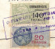 Connaissement De La Mède Pour Blaye 1951 Avec Timbres Valeur 140 Francs Vert + Unifié 20 F - Briefe U. Dokumente