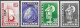 Island Iceland Islande 1940 Overprint Michel No. 218-21 Postfrisch Neuf MNH ** - Ongebruikt