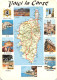 20 CALVI  Bastia Corte Carte Map Plan Du Départemen De La Corse Cartoguide  N° 64 \ML4000 - Calvi