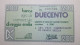 200 LIRE 5.10.1977 BANCA AGRICOLA COMMERCIALE REGGIO EMILIA (A.50) - [10] Cheques Y Mini-cheques