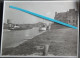 1928 1929  Oise Compiègne  Péniche Batellerie Transport Fluvial Bateaux Neige Glace  Photo - Barcos