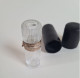 Delcampe - ANCIEN FLACON A SELS. Monture En  Argent &  Vermeil. Étui Cuir. Flacon Cristal - Glass & Crystal