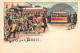 BASEL - Litho - Erstürmung Eines Motorwagens Der Elektr. Straßenbahn - Verlag Bruno Bürger 365 - Basilea