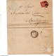 1871 LETTERA  INTESTATA 1° REGGIMENTO CAVALLERIA NIZZA CON ANNULLO MONTAGNANA PADOVA - Marcofilie