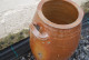 E1 Ancien Pot En Grès Brun, Sel - H +- 40 Cm - Art Populaire