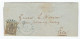 Allemagne Hanovre Hannover Lettre 1857 Brief Cover Cachet Liebenau Timbre N° 10 , Cote 45€ , Cachet De Cire - Hanovre