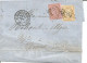 FRANCE ANNEE 1871/1873 N°58,59 SUR LETTRE DE  "Saint-Claude-sur-Bienne" 11/01/76 + DIVERS OBLIT; AU VERSO  TB - 1871-1875 Cérès