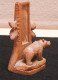 Delcampe - Art-antiquité_sculpture Bois_85_ours Ancien Thermomètre - Wood