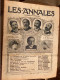 Les Annales 1913 - Promotion Des « gens De Lettres » - Rostand Botrel Grégory - Auto Circuit De Picardie - Altri & Non Classificati