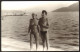 Couple Trunks Muscular Man And Bikini Woman    On Beach Old Photo 14x9cm # 41214 - Anonieme Personen