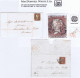 Great Britain 1843 Distinctive Coventry Maltese Cross On Cover To London With 1d Red Plate 25, Also Normal Cross On Cove - Brieven En Documenten