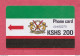 Enya- Used Phone Card By KSHS 200- Kenya P & T Corp. - Kenya