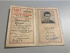 Sncf Carte De Circulation Sous Officiers Militaires 1947 Marechal Des Logis Chef - Other & Unclassified