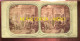PHOTO STEREO CIRCA 1860 - TRANSPARENTE - SCENE THEATRALE EN COSTUMES - FORMAT 17.5 X 8.5 CM - Stereoscopic