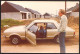 Old Car Man Guy Kid Girl Old Photo 13x9cm # 41025 - Anonymous Persons