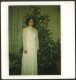 Woman Female Girl  In Wedding Dress Christmas Tree Portrait Old POLAROID Photo  10x10cm # 40817 - Anonymous Persons