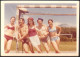 Bikini Women Females Girls And Trunks Bulge Muscular Men Guys Smiling On Beach Old   Photo  13x9cm # 40808 - Anonymous Persons
