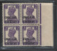 Gwalior Indian States |1938-48 | George VI 3As | MNH (block Of 4) - Gwalior